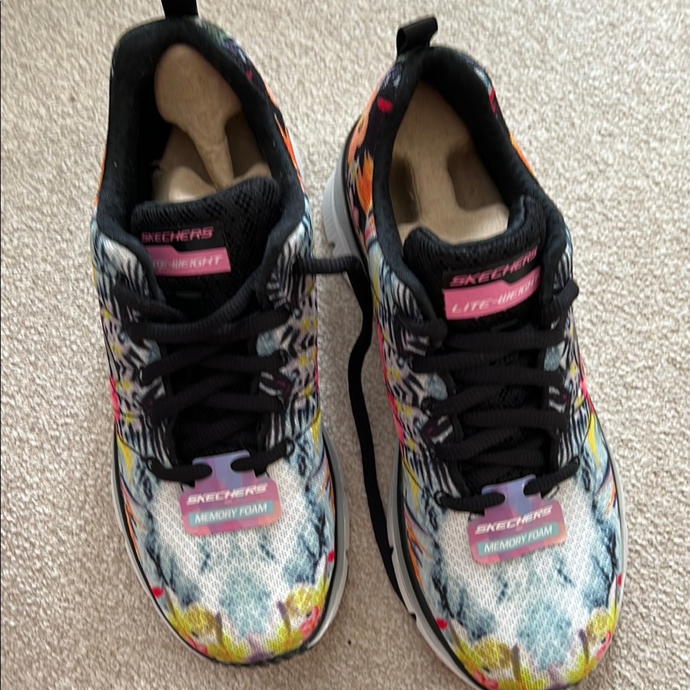 Skechers Colorful Flower Shoes